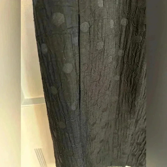 Women’s Mario Serrano Black Polka  Dotted Long Jacket Size 10 - Picture 4 of 8